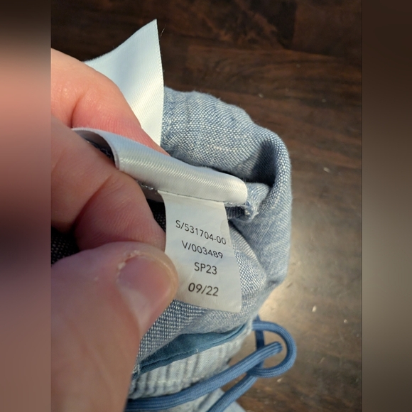 Athleta Cabo 100% Linen Joggers, Women's Size 2, Light Blue - Picture 9 of 10